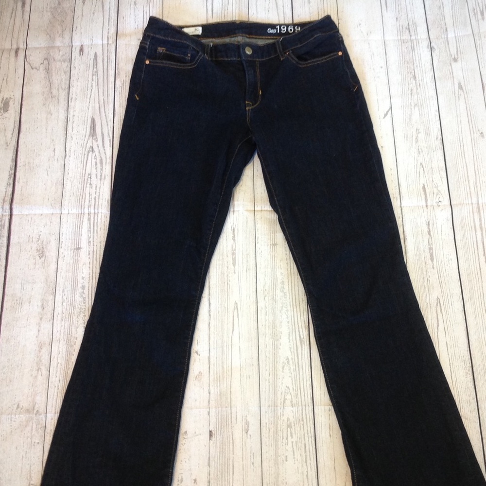 Gap 1969 Sexy Boot Cut Dark Wash Jeans Size 30 R